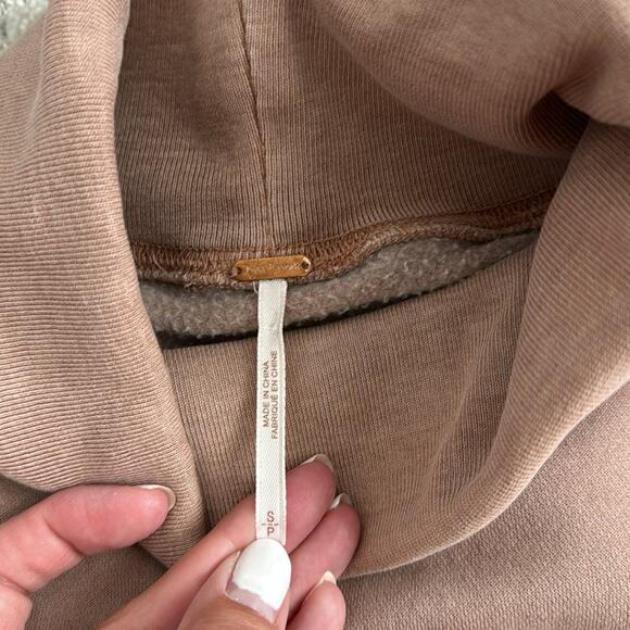 Free People “Rudy” turtleneck balloon sleeve pullover cotton sweatshirt sweater - Picture 5 of 9